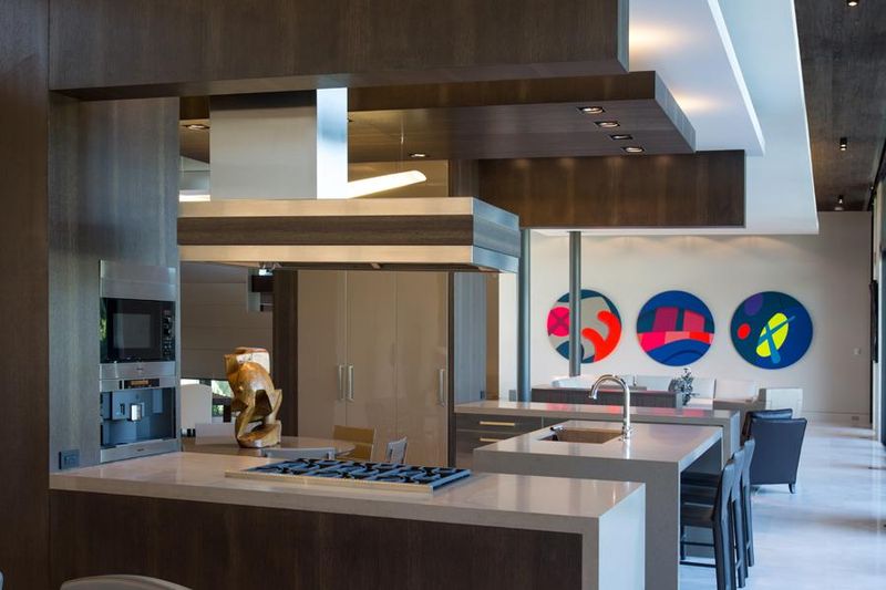 îlot Central De Cuisine & Cuisine - Ballantrae Court Par Kz Architecture - Floride, USA