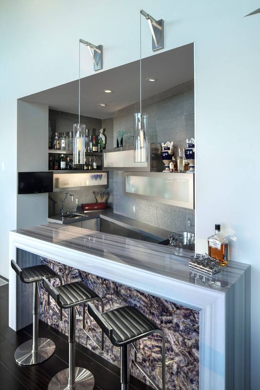 îlot Central De Cuisine Sombre - Arizona-Contemporary Par Luster Custom Homes - Arizona, USA