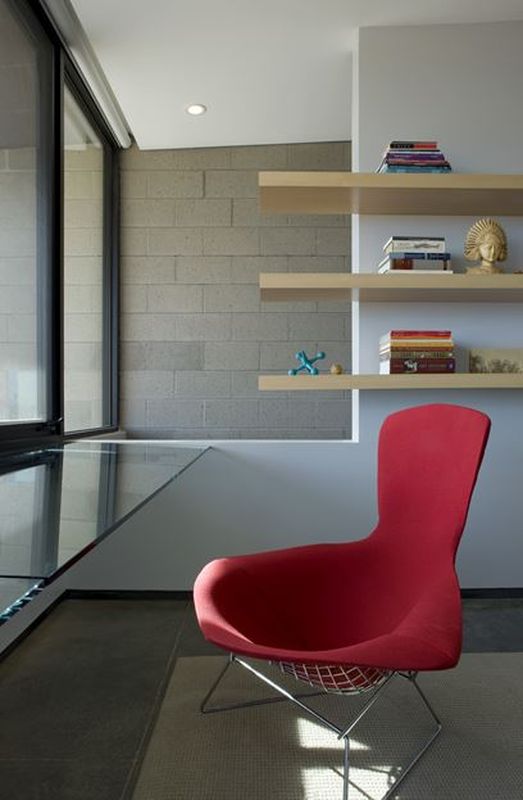bureau & mini bibliothèque - Mountain-Residence par Chen Suchart Studio - Arizona, USA