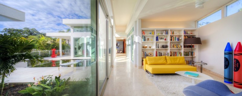 coin détente - Light Box House par Jonathan Parks Architect - Lido Shores, Sarasota, Usa