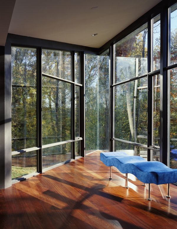 couchette coin repos - Hargrave-Residence par Robert M. Gurney Architect - Maryland, Etats-Unis