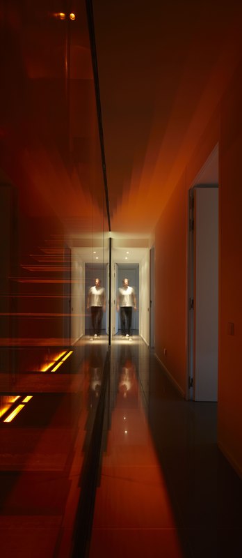 couloir - Villa T par Boyer Percheron Assus architecture - Saint-Gély-du-Fesc, France
