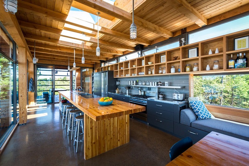 cuisine - Cottage Country par Core Architects - Baie géorgienne, Canada