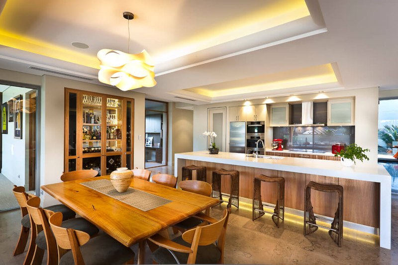 cuisine et séjour - Applecross House par Brian Burke Homes - Perth, Australie