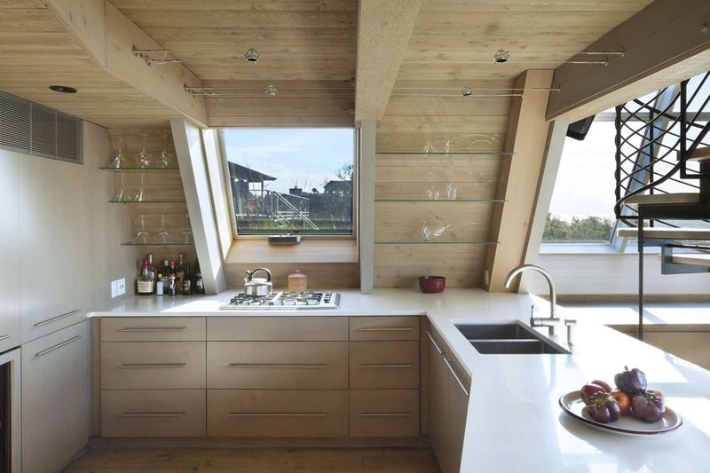 cuisine - frame-house par Bromley Caldari Architects - New York, USA