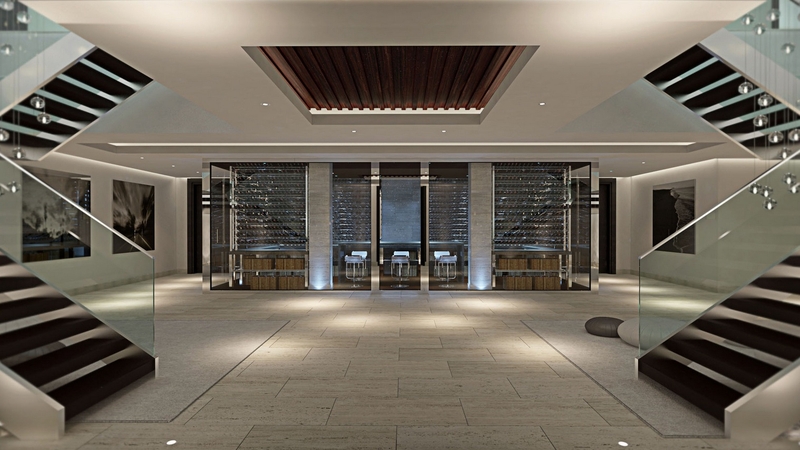 entrée - luxueuse villa par Ark Architects - San Roque, Espagne