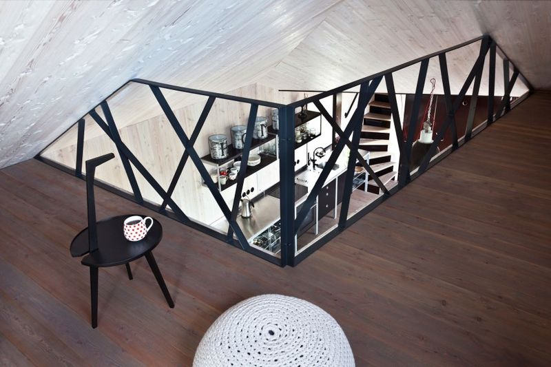 espace étage - Wooden-House par ASGK design - Lodin, République Tchèque
