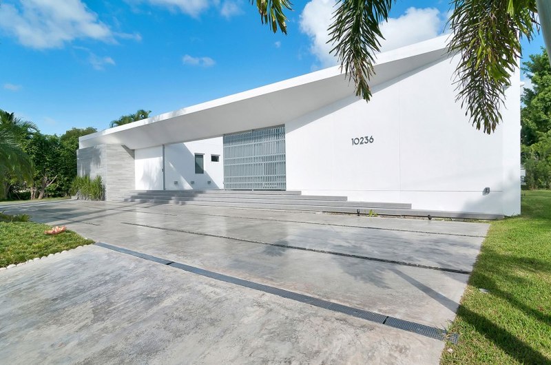 façade entrée - Gross-Flasz Residence par One d+b Miami - Harbor Island, Usa