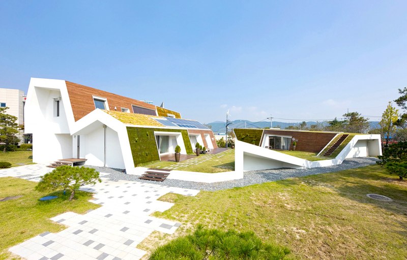 façade intérieure - E-Green Home par Unsangdong - Jeondae-ri, Corée du Sud