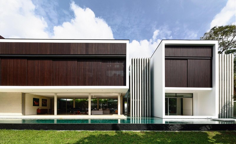 façade jardin - 59BTP House par ONG&ONG - Singapour