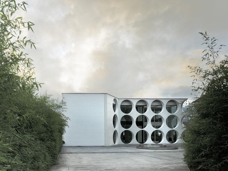 façade principale - o-house par Philippe Stuebi - Lucerne, Suisse