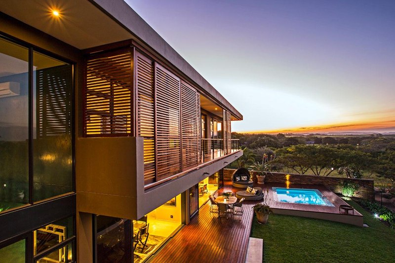 façade terrasse - Aloe Ridge House par Metropole Architects - Kwa Zulu Natal, Afrique du Sud