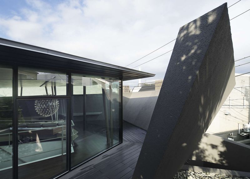 façade terrasse & entrée - SRK par Artechnic - Meguro, Japon