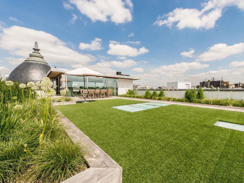 jardin suspendu - vue à 360 degrés - Bruxelles, Belgique
