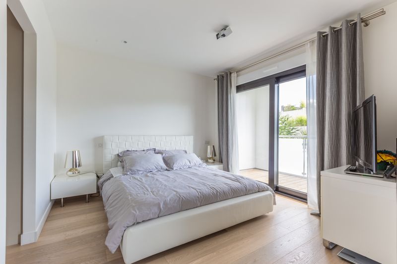 chambre parentale - maison ossature bois par Groupe Futura - France