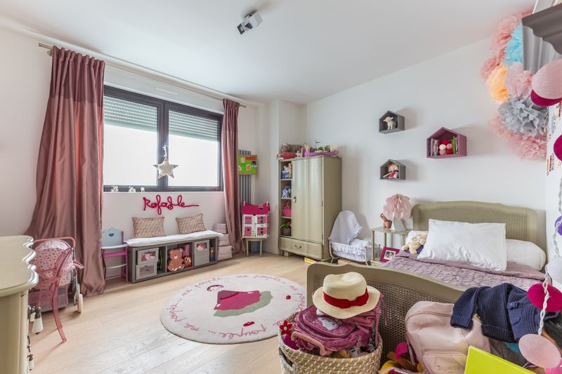 chambre enfant 2 - maison ossature bois par Groupe Futura - France