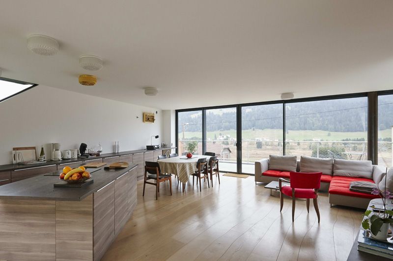 pièce de vie - House-Hillside par JDS Architects - France