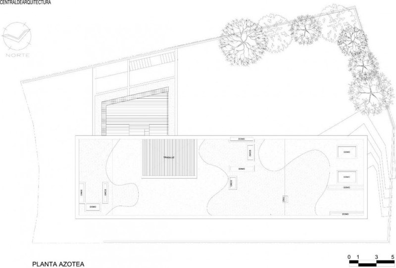 plan de masse - La Punta par Central de Arquitectura - Bosques de las Lomas, Mexique