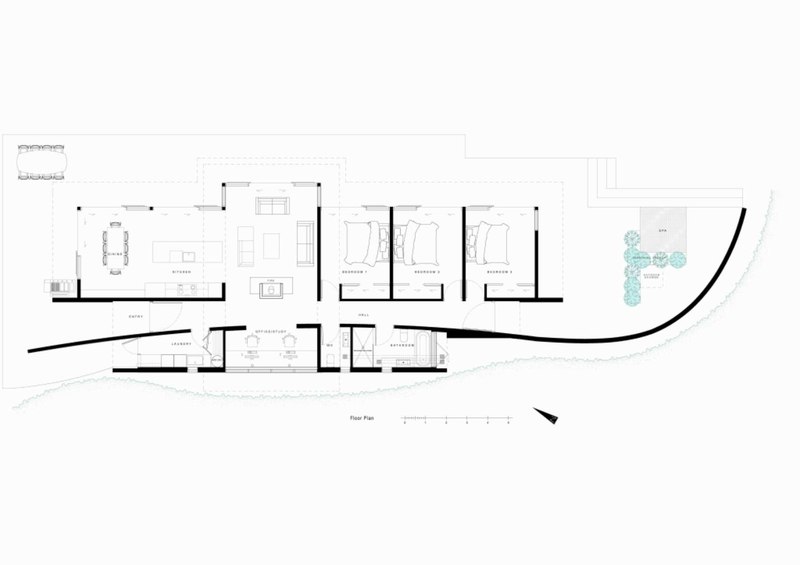 plan de masse - Porotu Bach par studio MWA - Miritu Bay, New Zealand