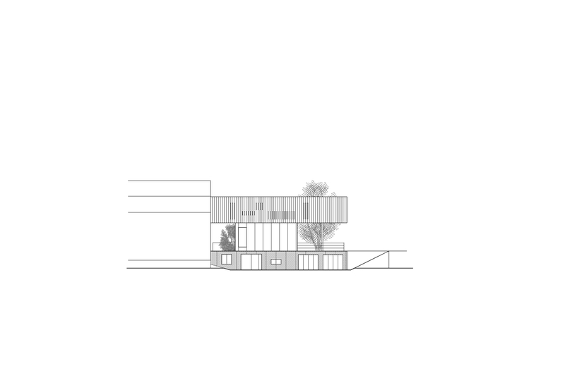 plan façade nord - Maison R - Colboc Franzen & Associés - France - Photos