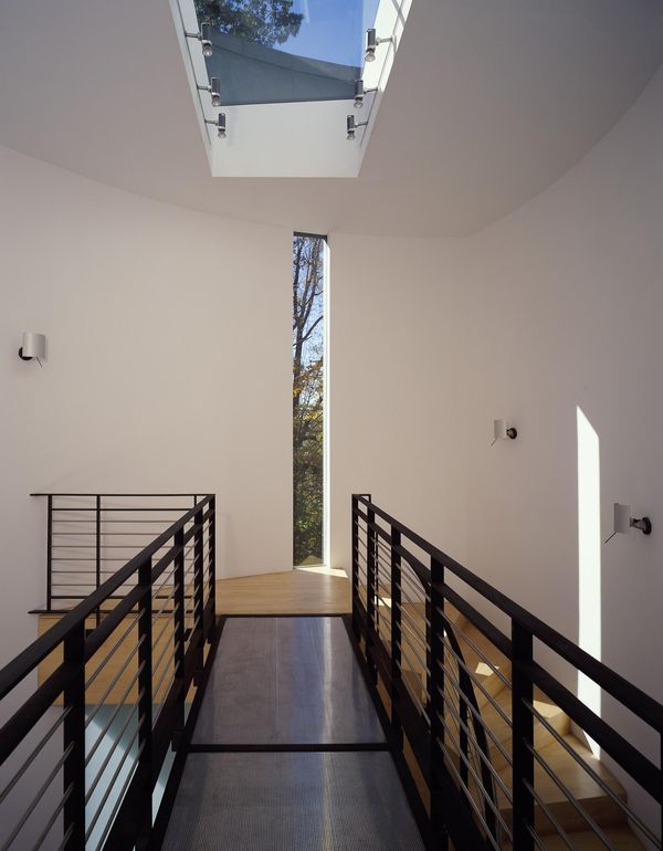 rambarde couloir intérieur - Hargrave-Residence par Robert M. Gurney Architect - Maryland, Etats-Unis