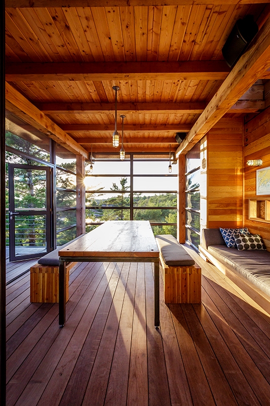 séjour - Cottage Country par Core Architects - Baie géorgienne, Canada