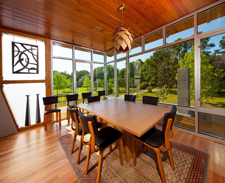 séjour - Pond-House par Holly-Smith-&-Architectes - Louisiane, USA