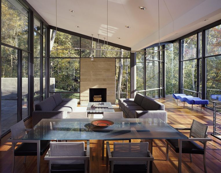 séjour & salon - Hargrave-Residence par Robert M. Gurney Architect - Maryland, Etats-Unis