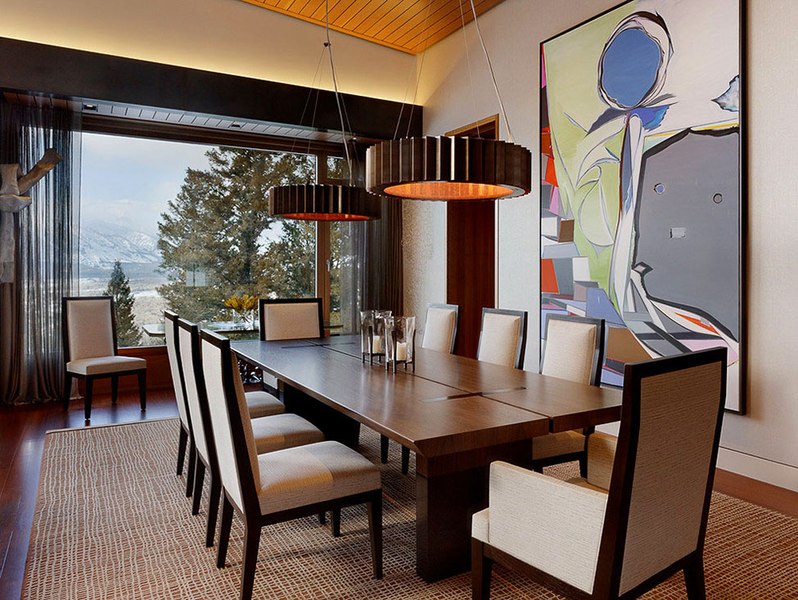 salle à manger - Butte Residence par Carney Logan Burke Architects - Jackson, Usa