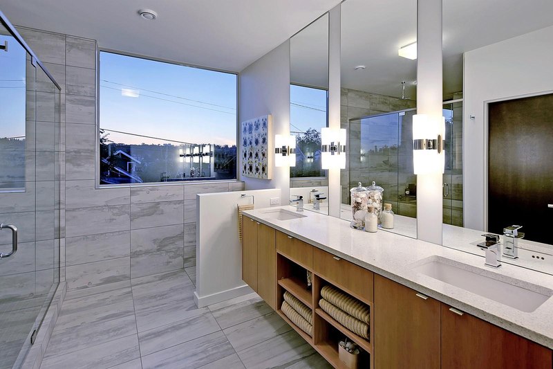salle de bains - Unique Reclaimed Modern par Dwell Development LLC - Seattle, Usa