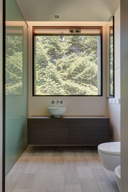 salle de bains - Wood-House par Marco Carini - Como, Italie