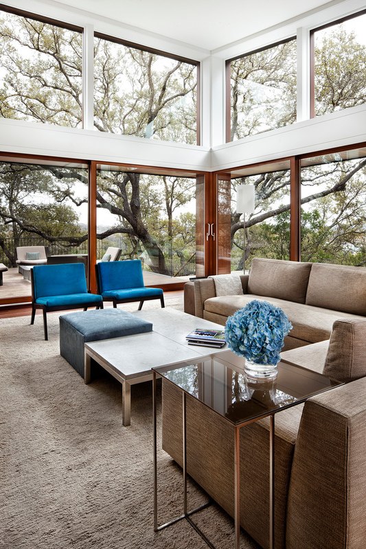 salon - Tree House par Miró Rivera Architects - Austin, Texas, Usa