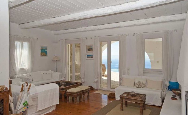 salon - villa-grecque - île Mykonos, Grèce