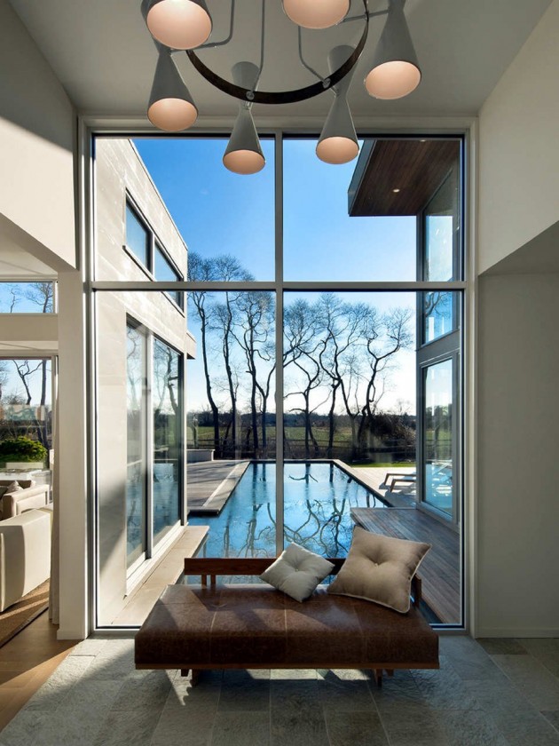 sofa - Fieldview house par Blaze Makoid Architecture - East Hampton, Usa