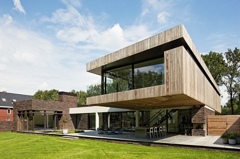 terrasse - 102 Heesch par Hilberink Bosch Architecten - Bosvilla, Pays-Bas