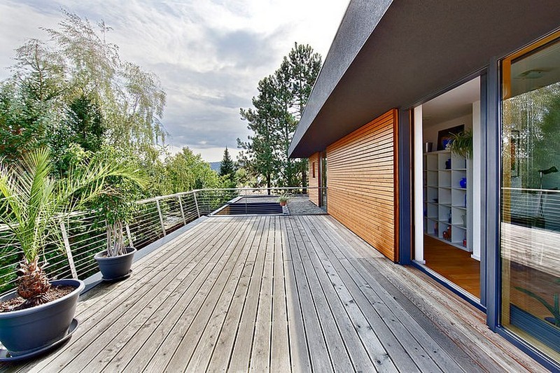 terrasse étage et accès - House W par Studio Prototype - Duiven, Pays-Bas