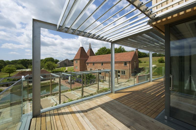 Terrasse Bois Balcon - Little-England-Farm Par BBM Sustainable Architects - East Sussex, Angleterre