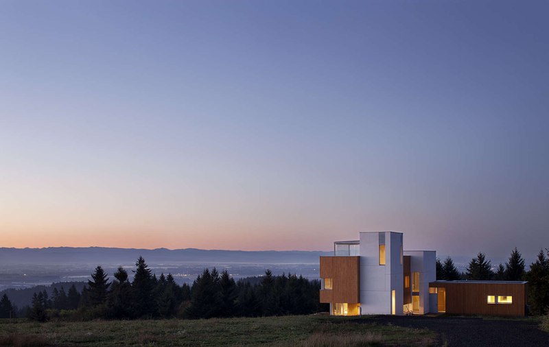 vue panoramique - Karuna House par Holst Architecture - Newberg, OR, Usa