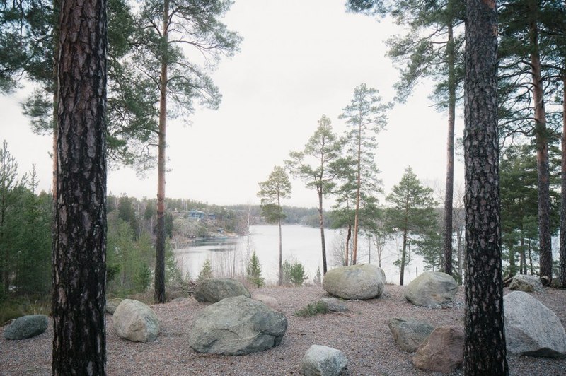 vue sur baie - maison bois contemporaine par Gabriel Minguez - Ingarö, Suède