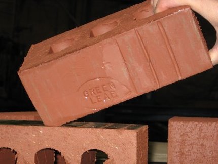 green leaf brick