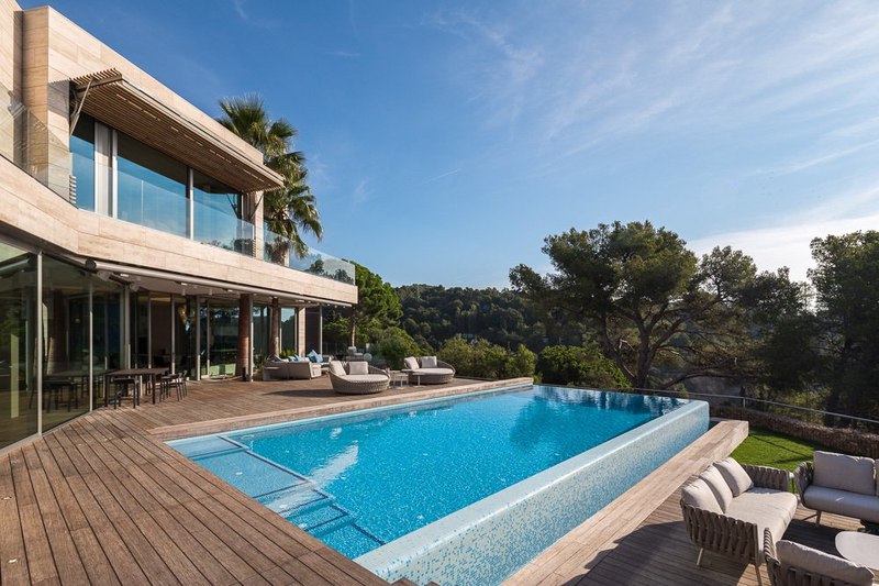 piscine & salon design terrasse - - maison exclusive par Dosarquitectes - Girona, Espagne