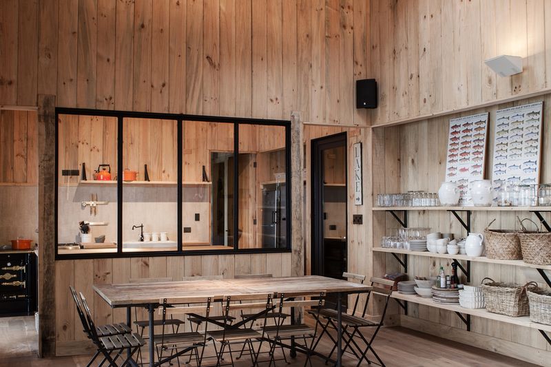 salle à manger - House-Todos-Los-Santos par Apio Arquitectos - Puerto Montt, Chili