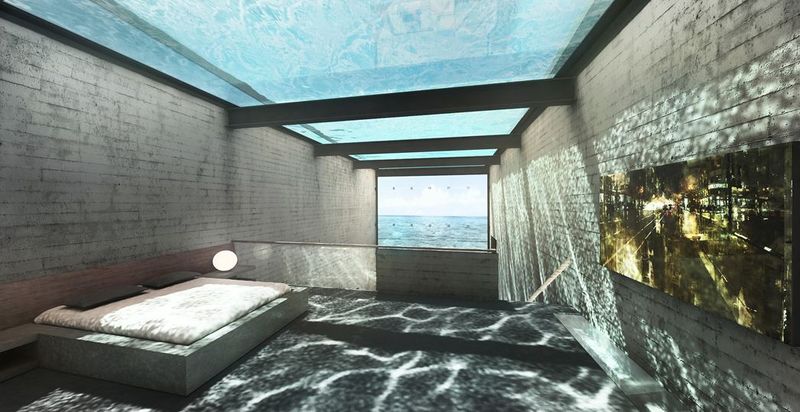 chambre & piscine en hauteur - Casa Brutale par OPA_Open Plateform - Grèce