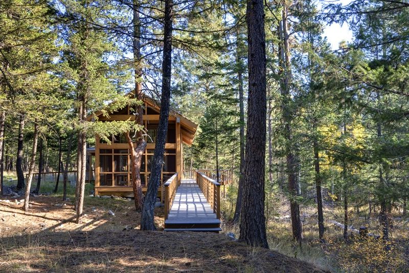 passerelle entrée - Foster Loop par Balance Associates - Mazama,USA