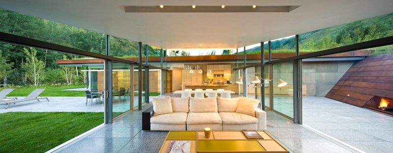 salon - Sustainable house par Gluck+ - Colorado, USA