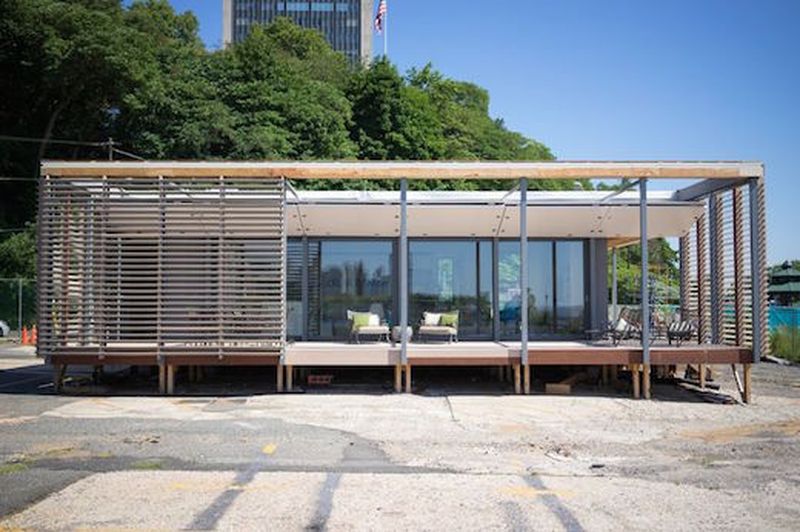 façade terrasse - Sure house par Institut de Technologie de Stevens, Usa