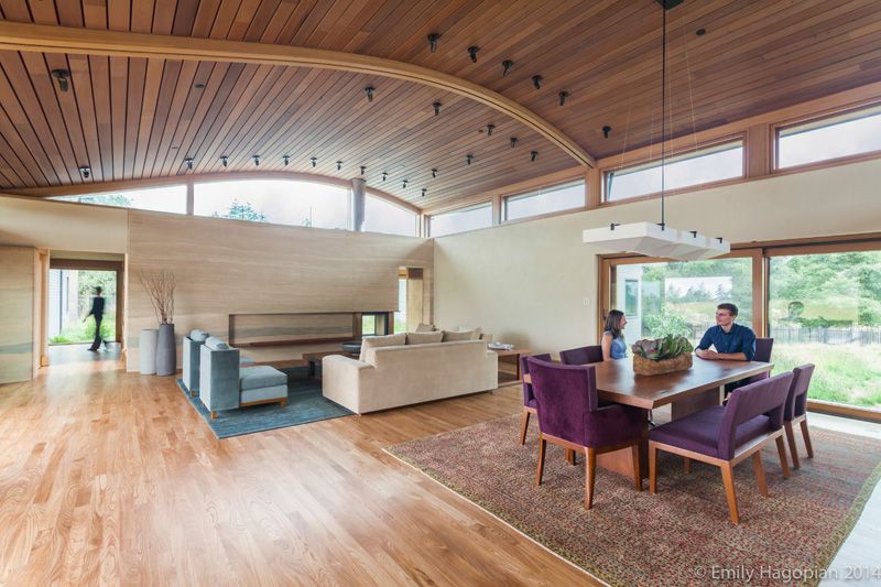 salon & séjour - Farm-House par William McDonough + Partners - Californie, USA