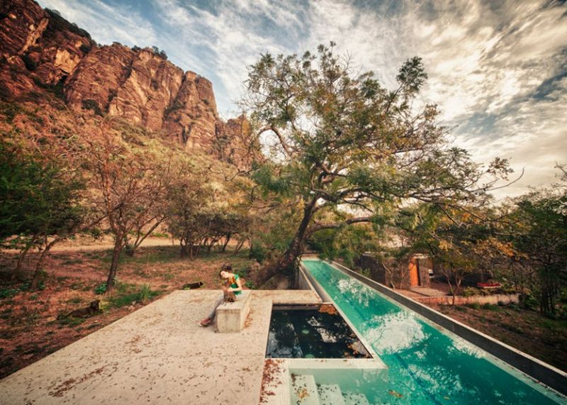 piscine - Casa-Meztitla par EDAA - Tepoztlan, Mexique
