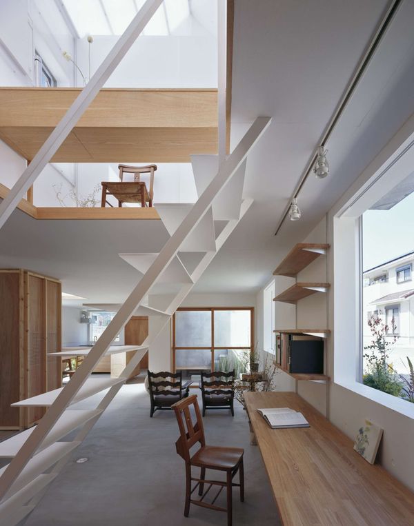salon & bureau - House-Yamasaki par Tato Architects-You Shimada - Hyogo,Japon