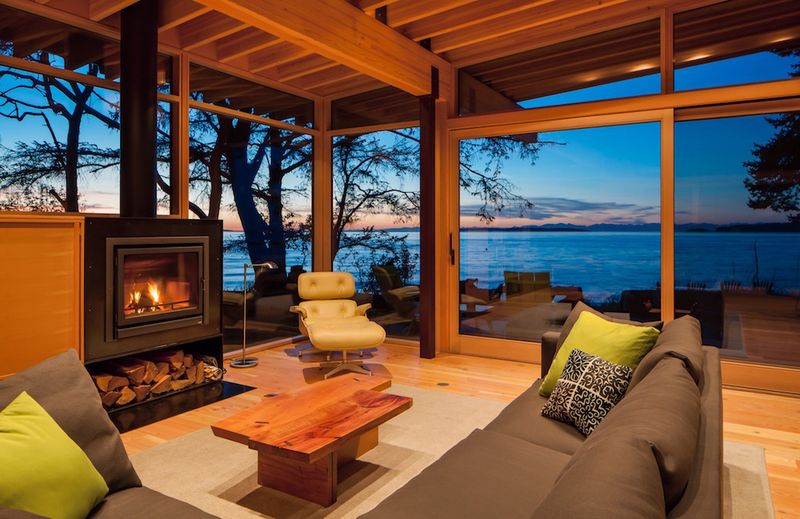 salon & superbe vue sur mer - bunny-lane par Heliotrope-Architects - Washington, USA